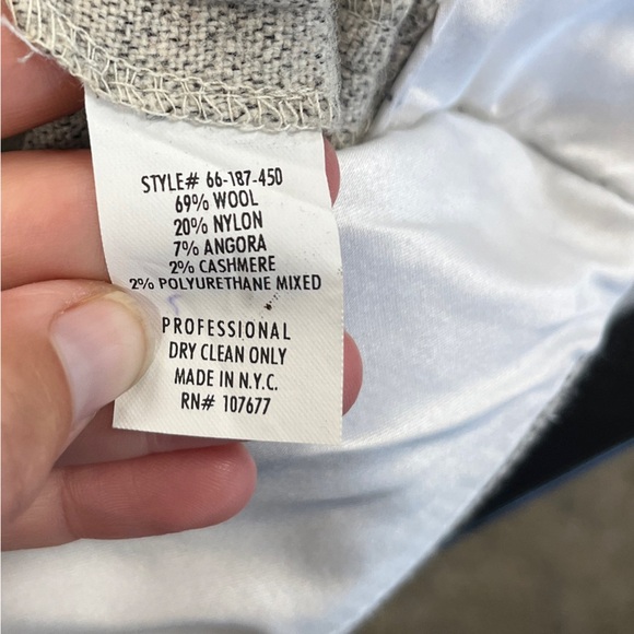 ALICE + OLIVIA Pleated Front Cashmere, Wool, & Angora Blend Trouser Pants Sz 4 - Picture 6 of 10